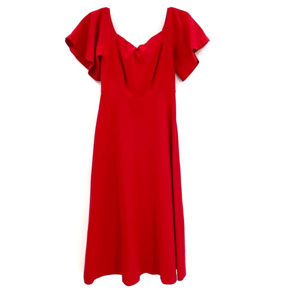 ZARA OFF THE SHOULDER MIDI XS DRESS. - Picture 5 of 11